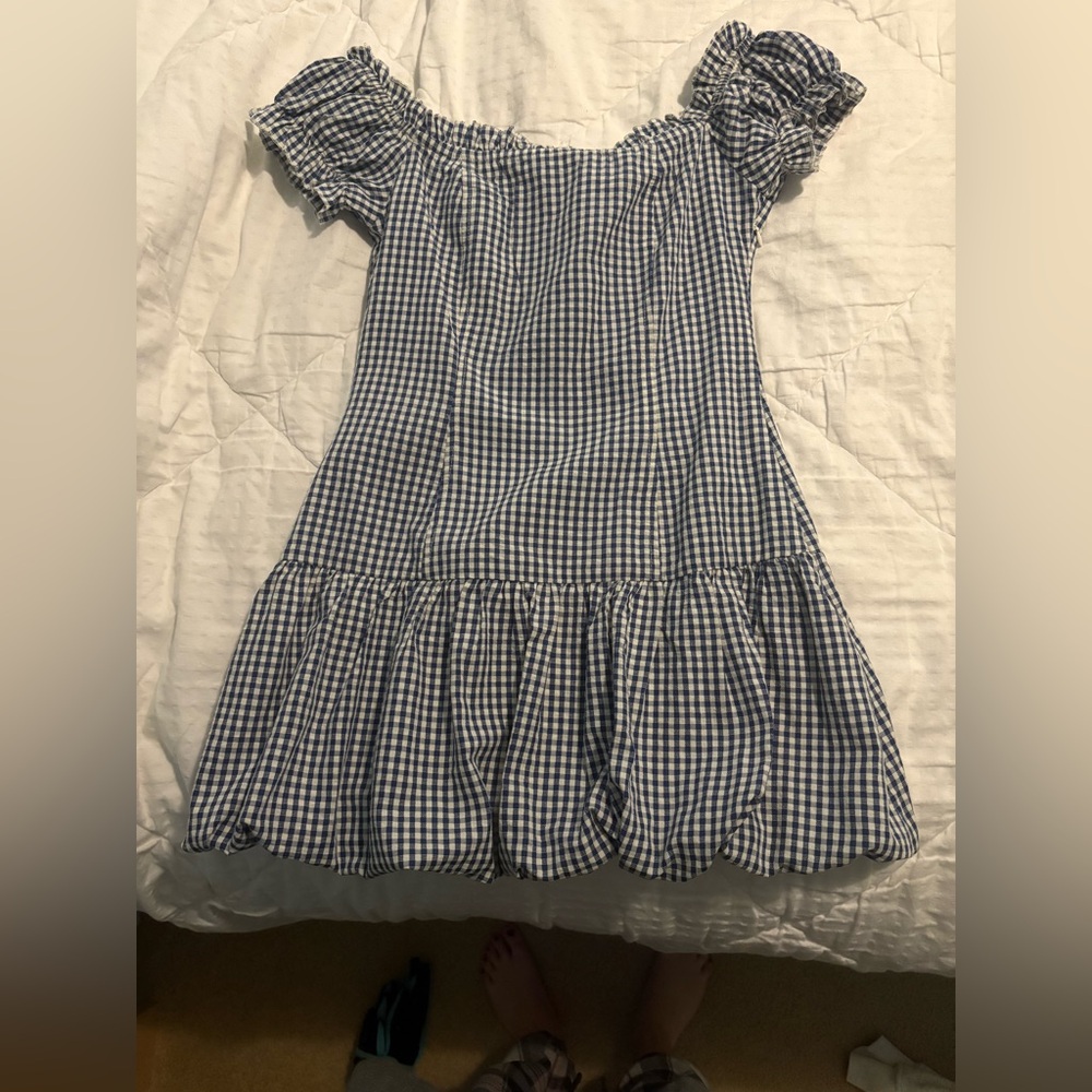 Edikted gingham bubble dress